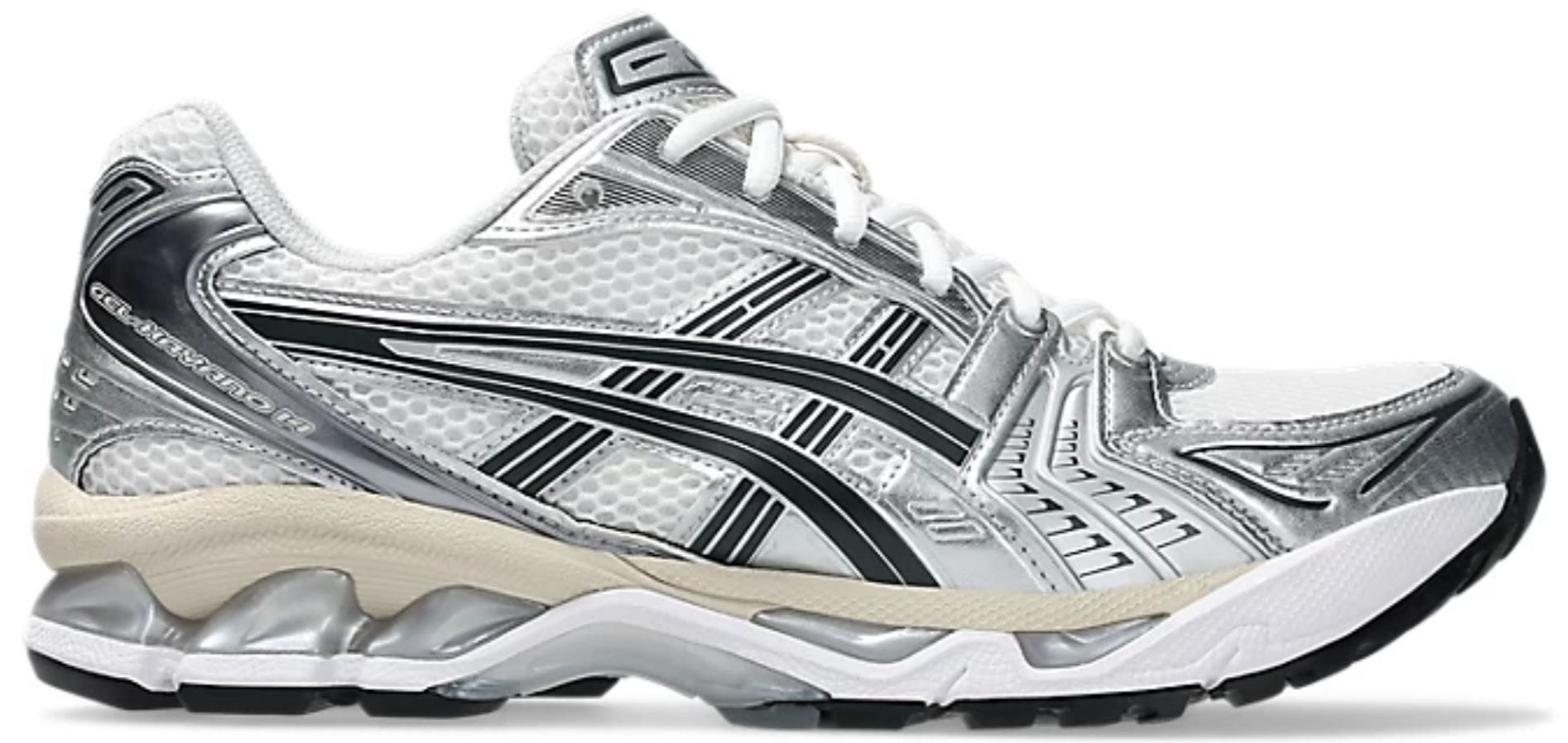 靴 ASICS GEL-KAYANO14 white/graphite gray ASICS GEL-KAYANO 14 'WHITE GRAPHITE GREY' – PAIRFECT