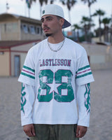 LAST LESSON 'DOUBLE SLEEVE' WHITE JERSEY