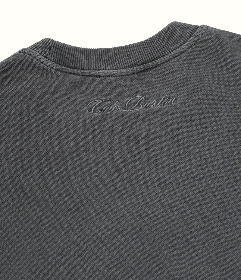 COLE BUXTON CROPPED "VINTAGE BLACK" SWEATSHIRT