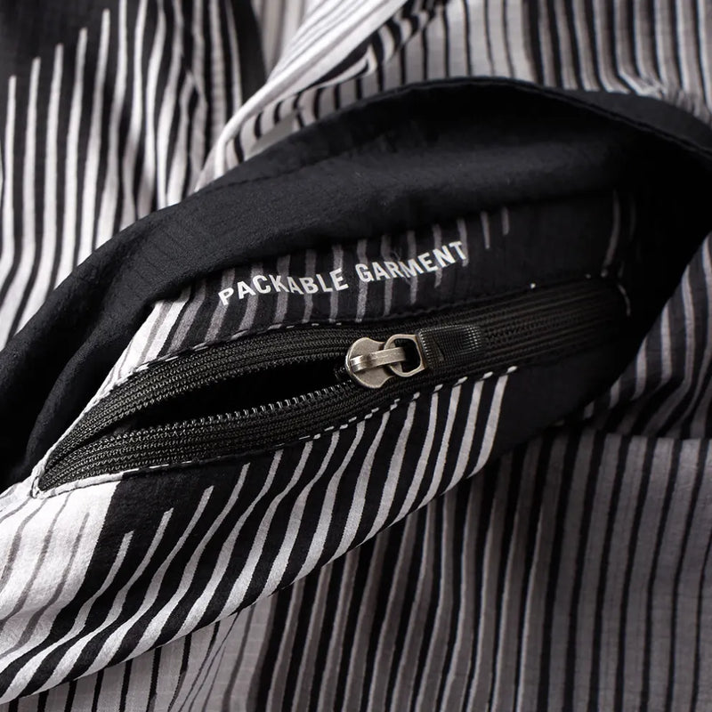 NIKE IMPOSSIBLY LIGHT JACKET 'BLACK WHITE'