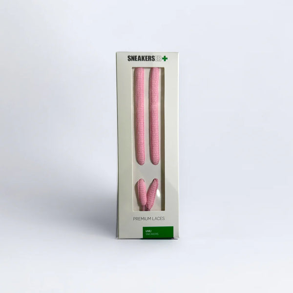 SNEAKERSER : OVAL DESIGNER SNEAKER LACES 120CM - BABY PINK