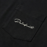PAIRFECT SCRIPT 'BLACK' L/S POCKET T-SHIRT