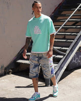 LAST LESSON 'HANDSTYLE' 3 LAYER T-SHIRT