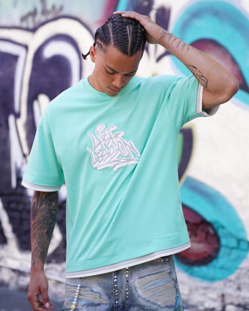 LAST LESSON 'HANDSTYLE' 3 LAYER T-SHIRT