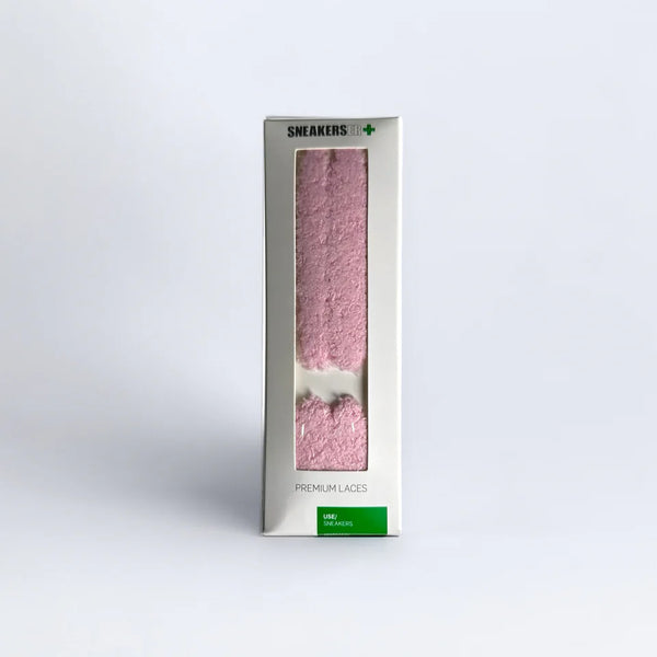 SNEAKERSER : TERRY FLUFFY SNEAKER LACES 120CM - BABY PINK