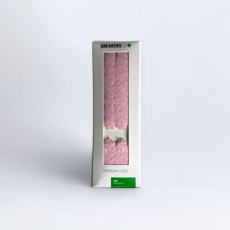 SNEAKERSER : TERRY FLUFFY SNEAKER LACES 120CM - BABY PINK