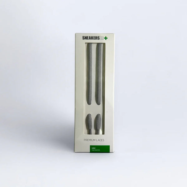 SNEAKERSER : ROUND LUXURY LACES 120cm - Light Grey