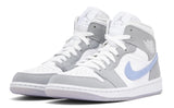 JORDAN 1 MID WOLF GREY ALUMINIUM (W)