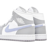 JORDAN 1 MID WOLF GREY ALUMINIUM (W)