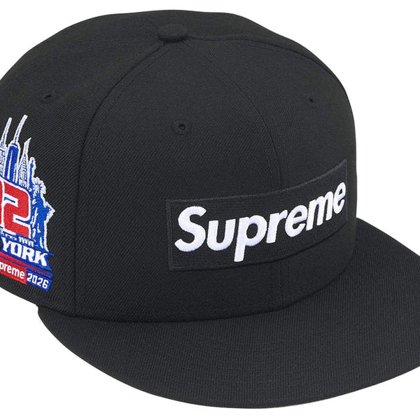 SUPREME SHOP BOX LOGO NEW ERA 'BLACK - NEW YORK' FITTED CAP – PAIRFECT