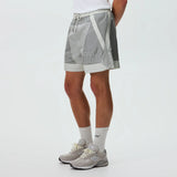 KITH WASHED NYLON TURBO SHORTS 'PACIFY GREY'