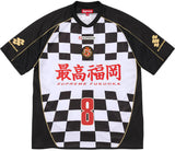 SUPREME CHECKERBOARD FOOTBALL JERSEY 'BLACK' (SS26)