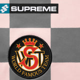 SUPREME CHECKERBOARD FOOTBALL JERSEY 'PINK' (SS26)