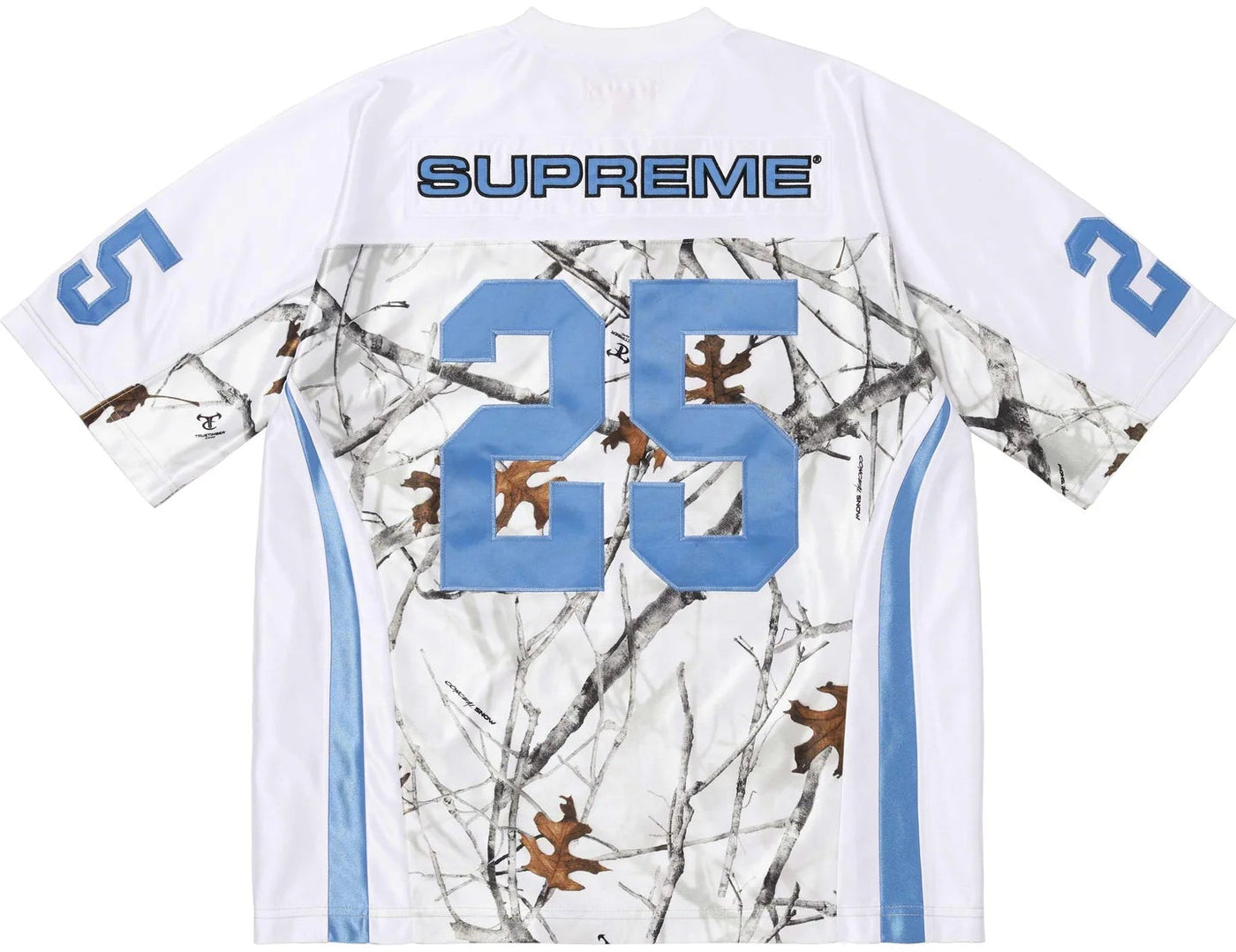 SUPREME BREAST CANCER AWARENESS 'WHITE' FOOTBALL JERSEY (FW25