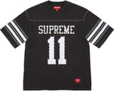 SUPREME STUDDED S/S FOOTBALL T-SHIRT 'BLACK' (SS26)