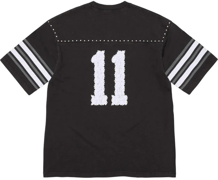 SUPREME STUDDED S/S FOOTBALL T-SHIRT 'BLACK' (SS26) – PAIRFECT