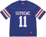 SUPREME STUDDED S/S FOOTBALL T-SHIRT 'BLUE' (SS26)