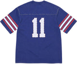 SUPREME STUDDED S/S FOOTBALL T-SHIRT 'BLUE' (SS26)