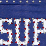 SUPREME STUDDED S/S FOOTBALL T-SHIRT 'BLUE' (SS26)