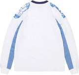 SUPREME PANELED RAGLAN L/S TOP 'WHITE BLUE' (FW26)
