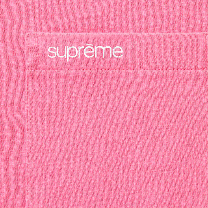 SUPREME S/S POCKET 'PINK' T-SHIRT (FW25)