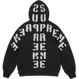 SUPREME MIRRORED APPLIQUÉ 'BLACK' HOODIE (FW26)
