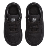 NIKE AIR FORCE 1 X STUSSY BLACK (INFANTS)