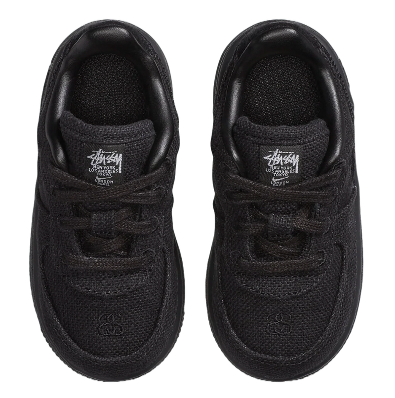 NIKE AIR FORCE 1 X STUSSY BLACK (INFANTS)