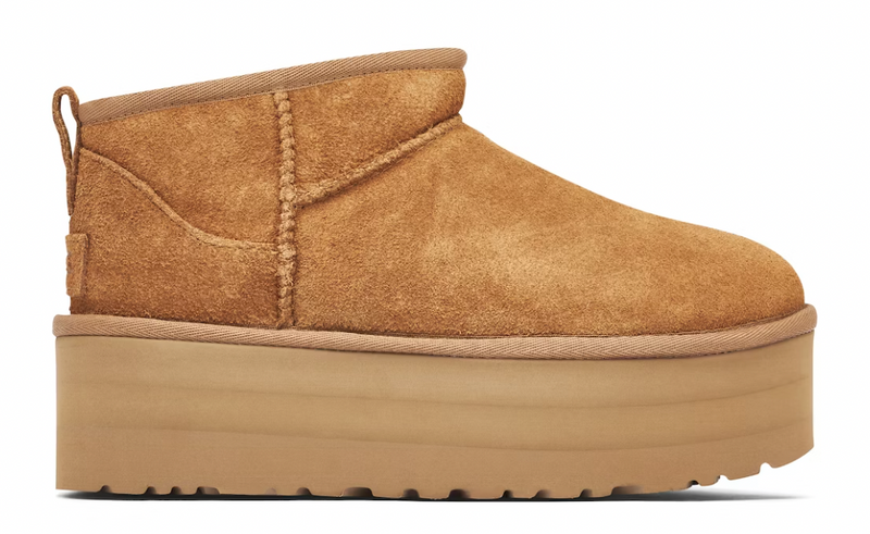 UGG PLATFORM ULTRA MINI CHESTNUT W