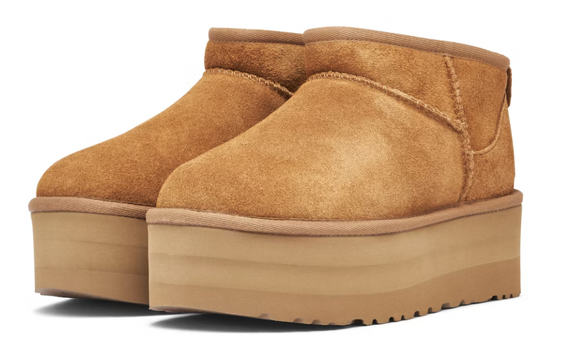 UGG PLATFORM ULTRA MINI CHESTNUT W