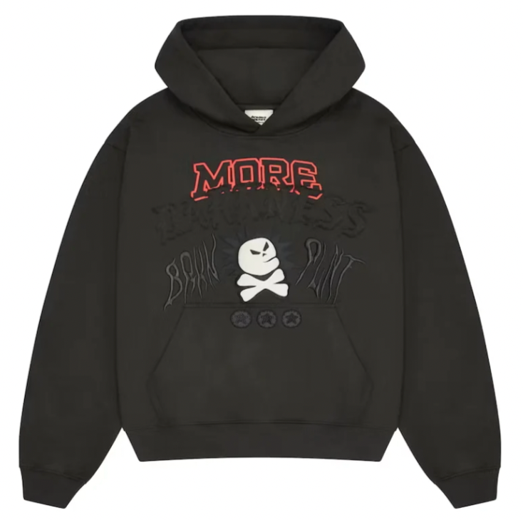 BROKEN PLANET "MORE DARKNESS" BLACK HOODIE