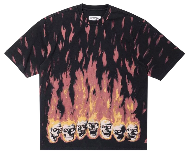 SUPREME X MM6 MAISON MARGIELA OVERSIZED "BLACK" SKULL TEE