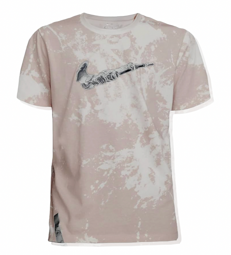 NIKE DIVISION BONE GRAPHIC T-SHIRT 'PINK BLEACHED'