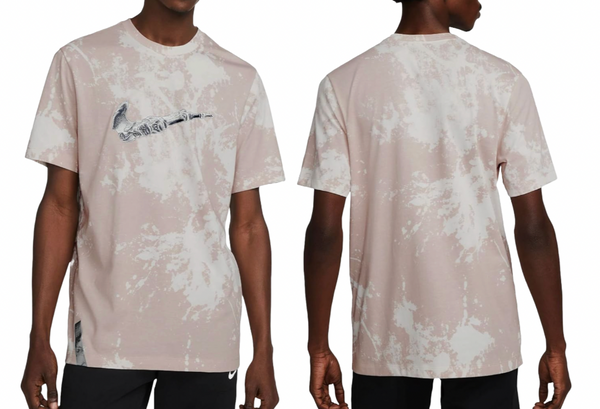 NIKE DIVISION BONE GRAPHIC T-SHIRT 'PINK BLEACHED'