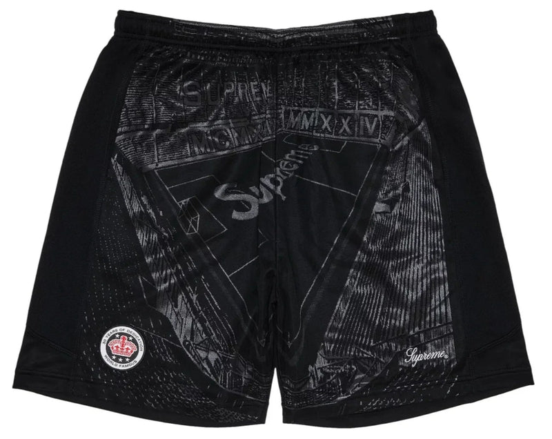 SUPREME JACQUARD SOCCER SHORTS 'BLACK' (SS24)