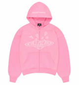 BROKEN PLANET "CANDY PINK" ZIP UP HOODIE