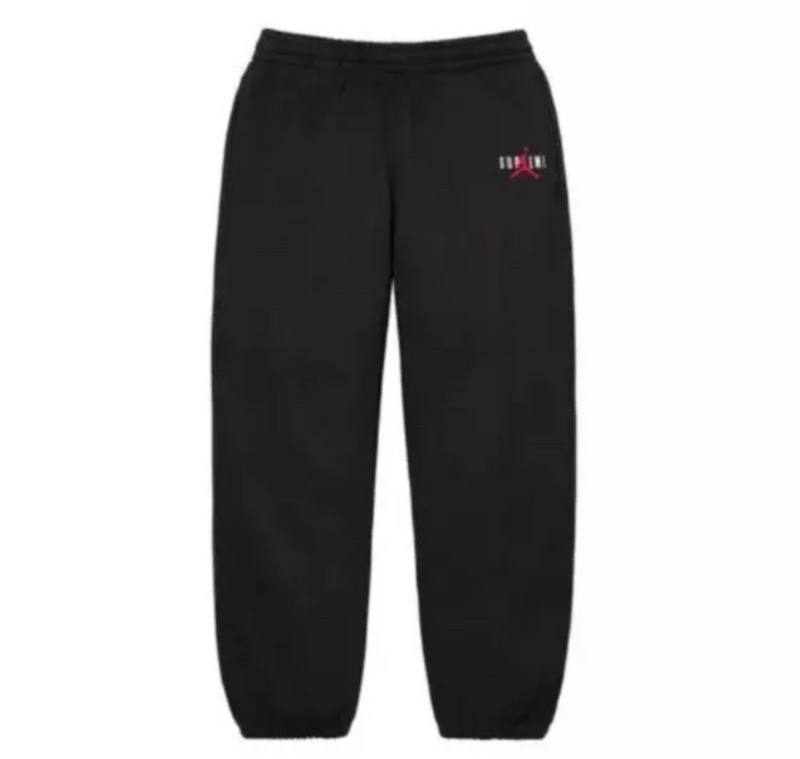 SUPREME X JORDAN BLACK TRACKSUIT BOTTOMS