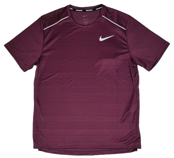 NIKE MILER 1.0 T-SHIRT 'MAROON'