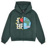 BROKEN PLANET "MY PLANET" ZIP UP HOODIE