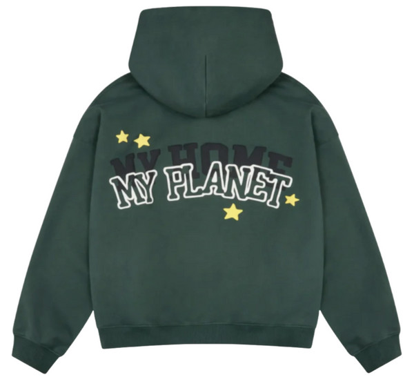 BROKEN PLANET "MY PLANET" ZIP UP HOODIE