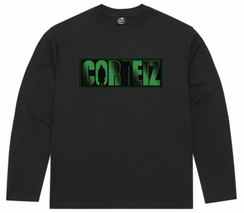 CORTEIZ 'SHADOW MAN' BLACK LONGSLEEVE T-SHIRT