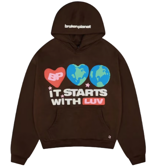 BROKEN PLANET "STARTS WITH LUV" HOODIE