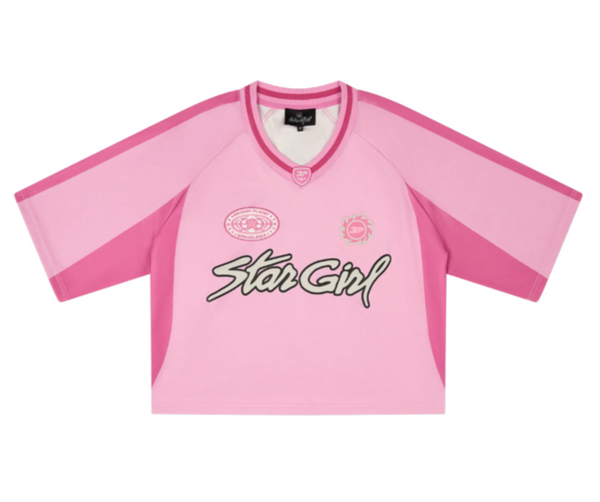 BROKEN PLANET 'STARGIRL PINK' FOOTBALL JERSEY