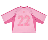 BROKEN PLANET 'STARGIRL PINK' FOOTBALL JERSEY