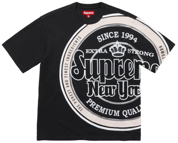 SUPREME LAGER 'BLACK' T-SHIRT (SS25)