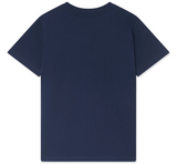 CASABLANCA 'LA MEDAILLE' NAVY JERSEY T-SHIRT