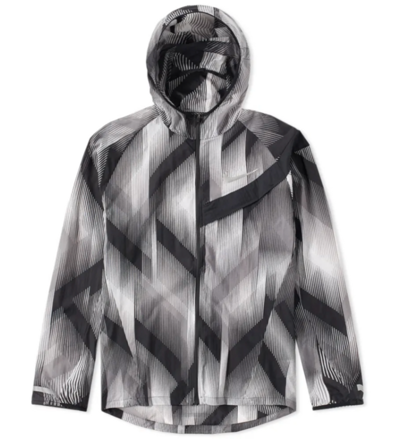 NIKE IMPOSSIBLY LIGHT JACKET 'BLACK WHITE'
