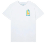 CASABLANCA 'LA'ARCHE DE JOUR' WHITE JERSEY T-SHIRT