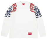 SUPREME MASCOT WHITE L/S FOOTBALL TOP (FW25)
