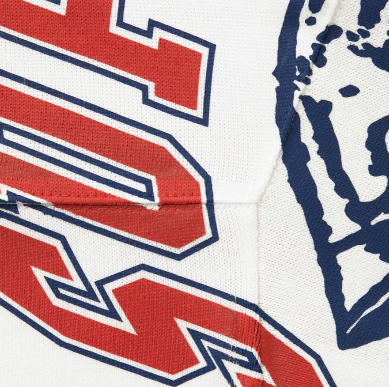 SUPREME MASCOT WHITE L/S FOOTBALL TOP (FW25)